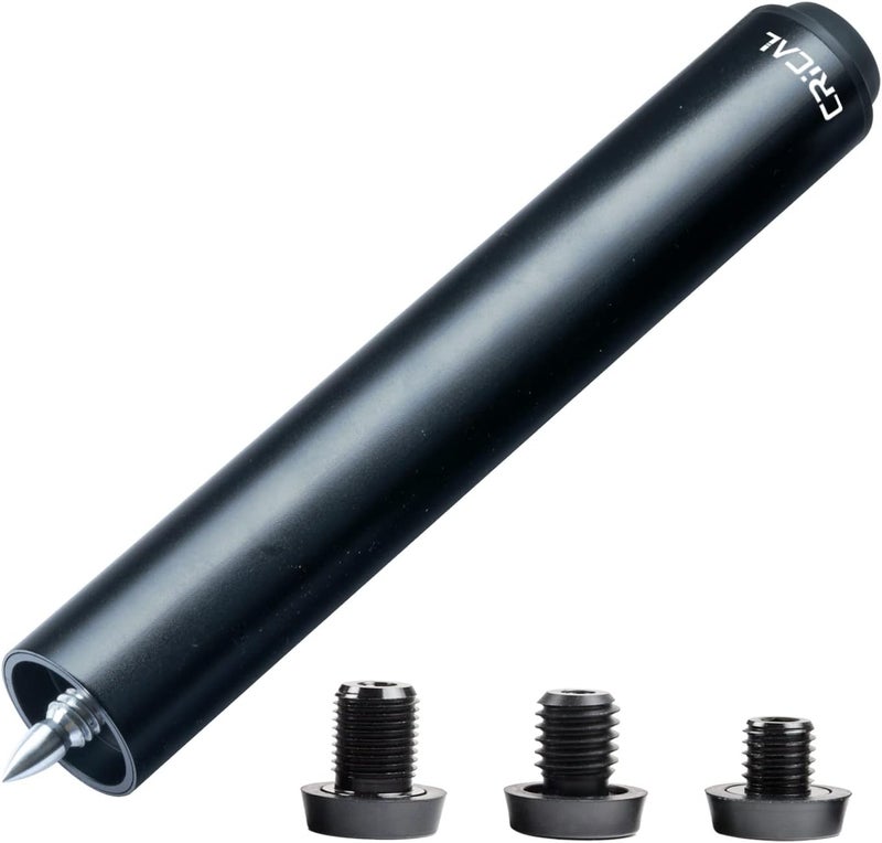 CRICAL Pool Cue Extension 2/3/4/8 Inch Metal Billiard Cue Extension with 3 Bumpers Billiard Accessories - Image 1